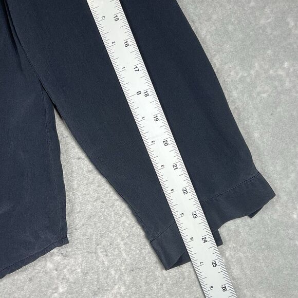 Peserico Silk Blend Tops Long Sleeve Beaded Trim - Gray Women’s 50 (Large) - Picture 7 of 13